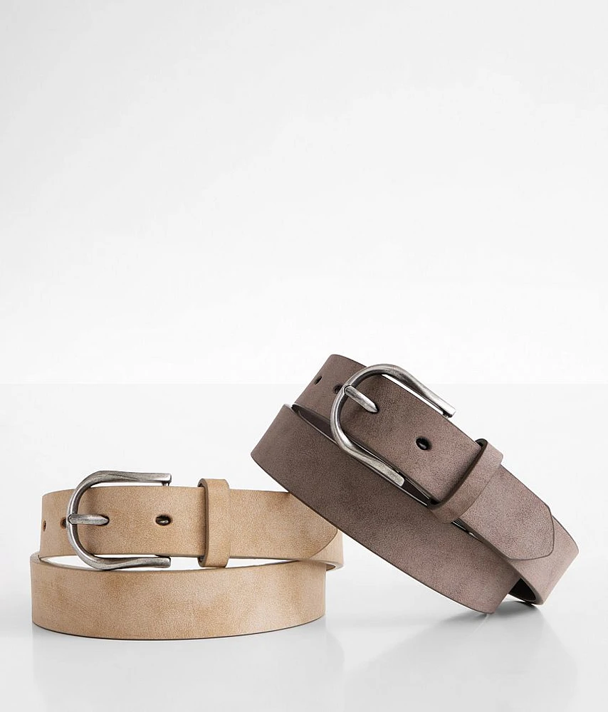 2 Pack Distressed Belts
