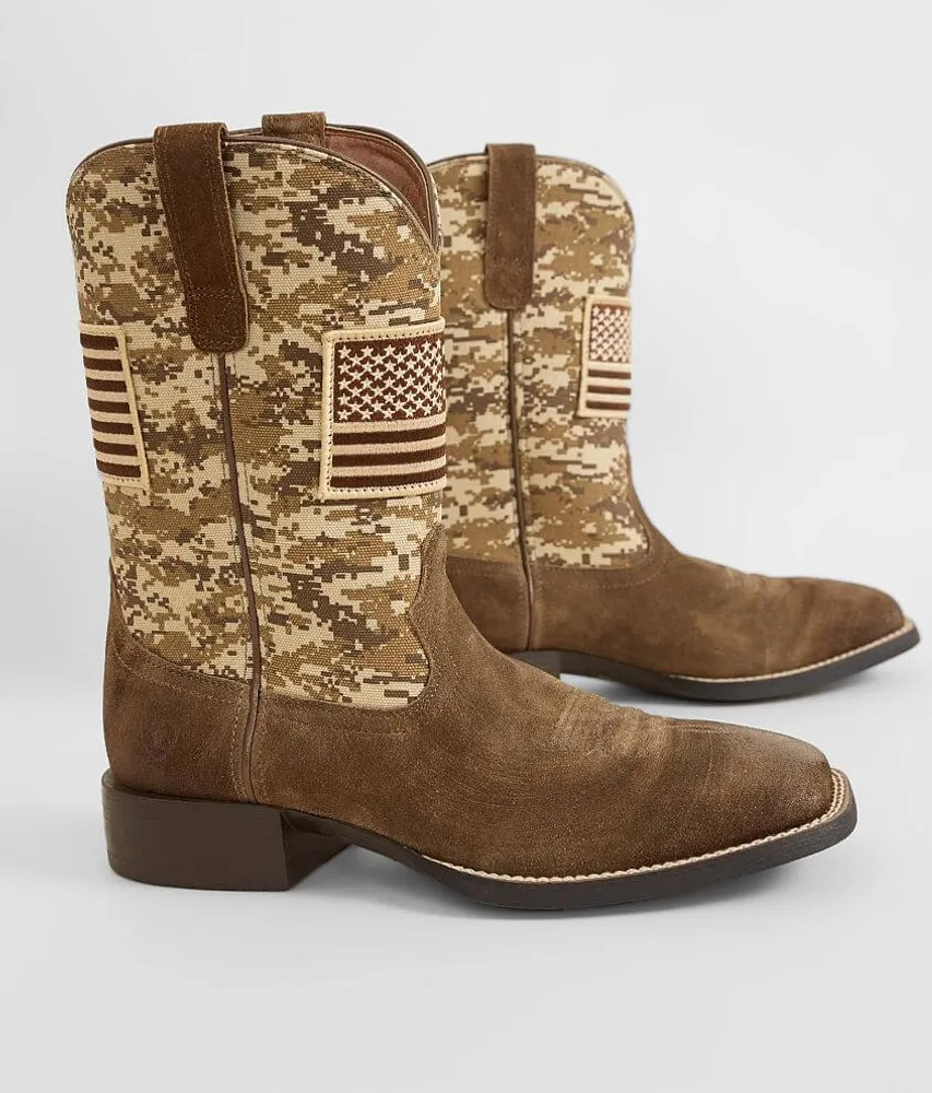 Ariat Sport Patriot Leather Cowboy Boot
