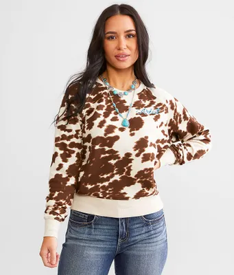 Ariat Real Cow Print Pullover