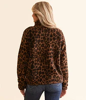 Berber Fleece Leopard Pullover