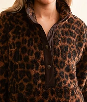 Berber Fleece Leopard Pullover