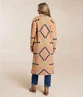 Sunset Chic Blanket Cardigan Sweater