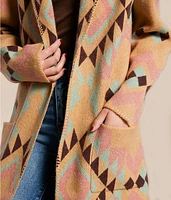 Sunset Chic Blanket Cardigan Sweater