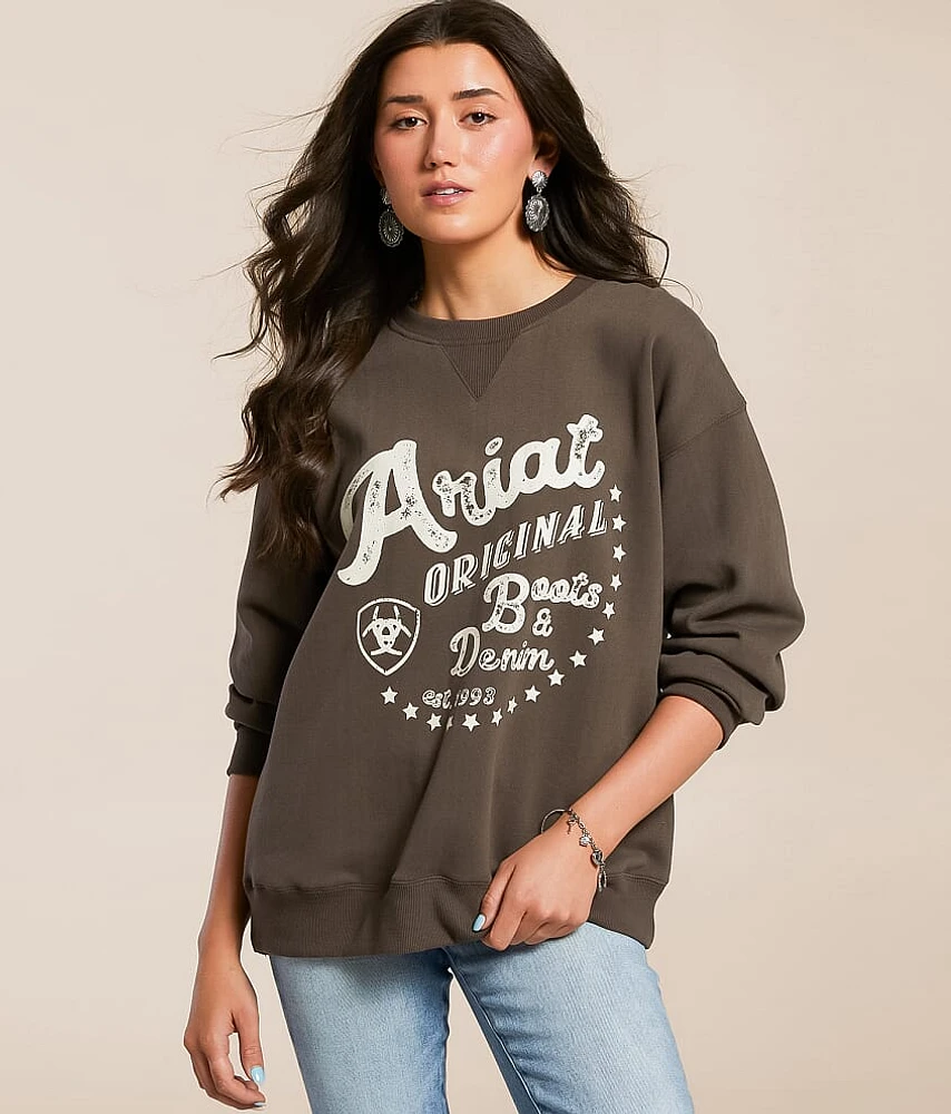 Ariat Boots & Denim Oversized Pullover