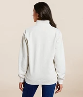 June Quarter Zip Oversized Pullover
