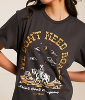 No Roads Boyfriend T-Shirt