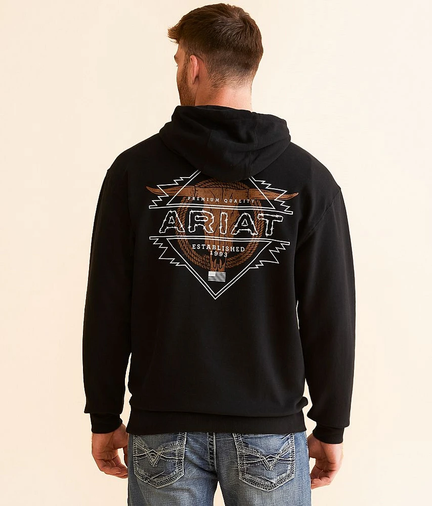 Ariat Badlands Longhorn Hooded Sweatshirt