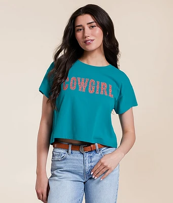 Cowgirl Boxy Cropped T-Shirt