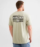 Ariat Liquid Stamp Flag T-Shirt