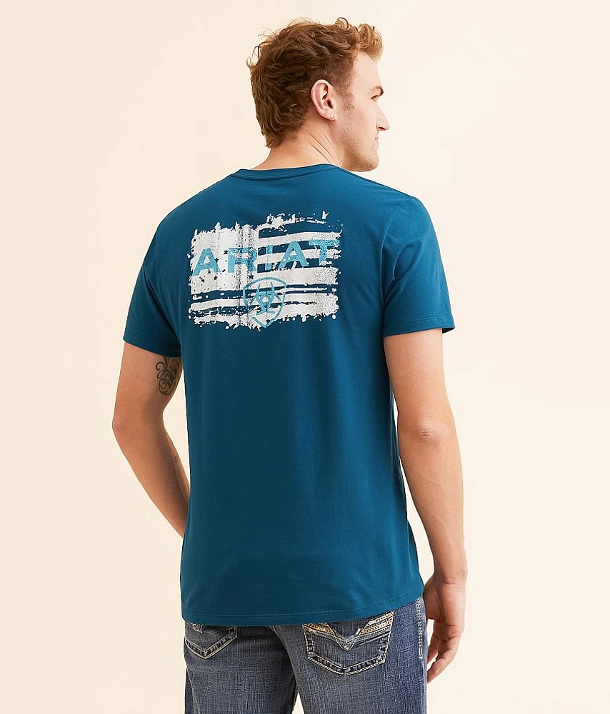 Ariat Liquid Stamp Flag T-Shirt