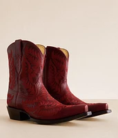 Cate Short Leather Western Boot