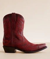 Cate Short Leather Western Boot