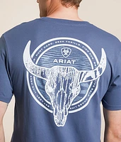 Wooden Longhorn Mountain T-Shirt