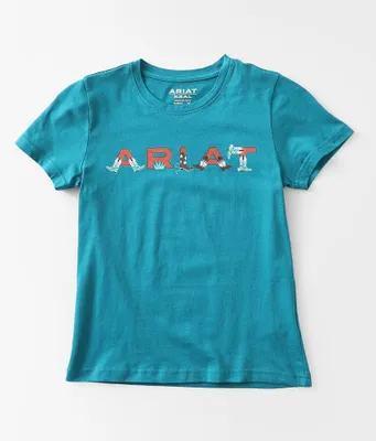 Girls - Ariat Real Boot Kickin' T-Shirt