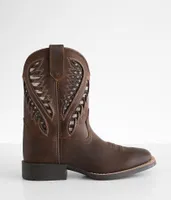 Boys - Ariat Quick Draw Leather Cowboy Boot