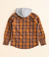 Boys - Harvey Flannel Hooded Shacket