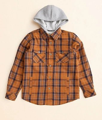 Boys - Harvey Flannel Hooded Shacket