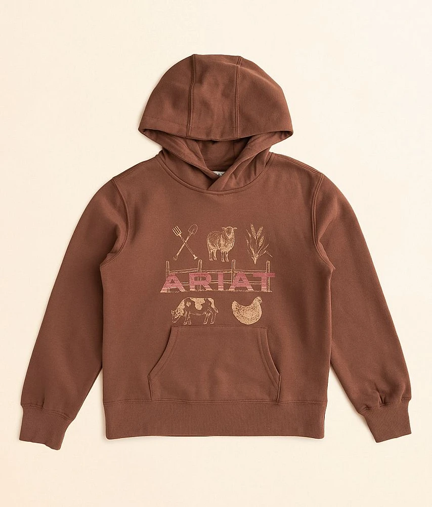 Girls - Ariat Ranch Collections Hooded Sweatshirt