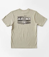 Boys - Ariat Liquid Stamp Flag T-Shirt