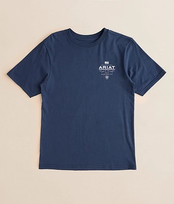 Boys - Lockup Flag Painted T-Shirt