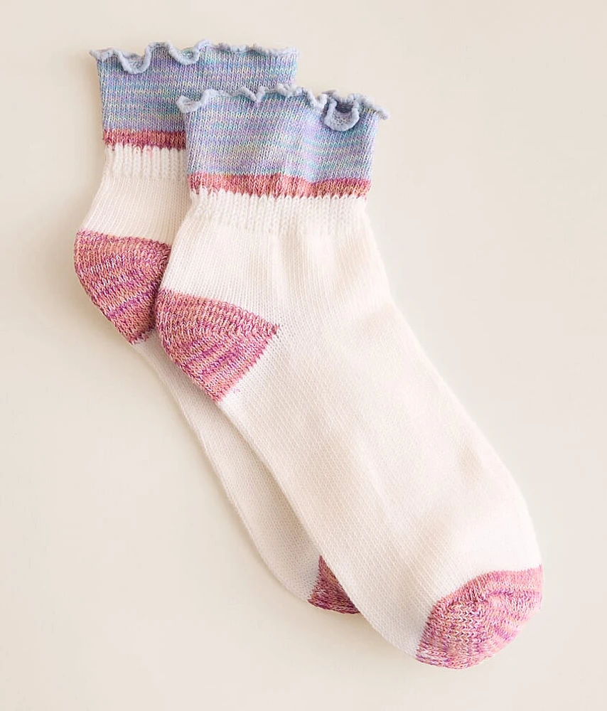 Ruffle Quarter Socks