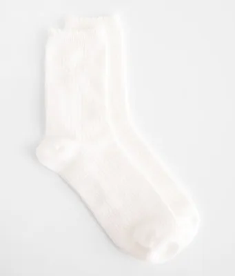 BKE Waffle Ruffle Socks