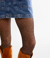 Asha Rhinestone Fishnet Tights