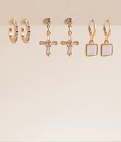 3 Pack Glitz Earring Set