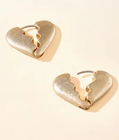 boutique by BKE Broken Heart Earring