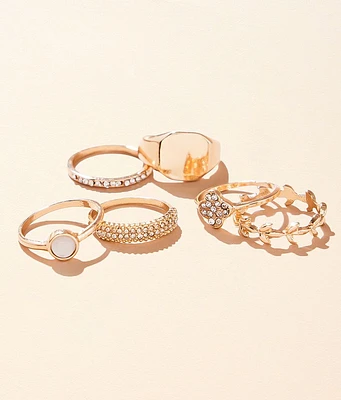 boutique by BKE 6 Pack Ring Set