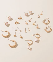12 Pack Stud Earring Set