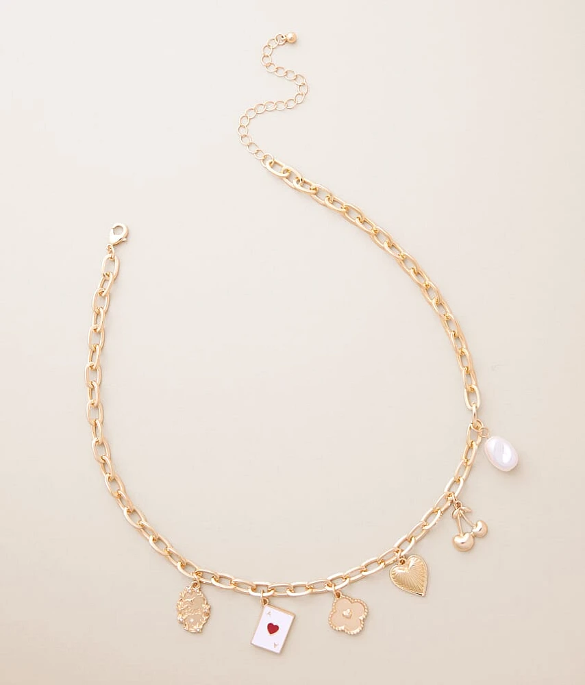 Statement Charm Necklace