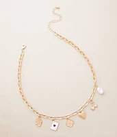 Statement Charm Necklace