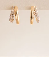 Glitz Double Hoop Earring