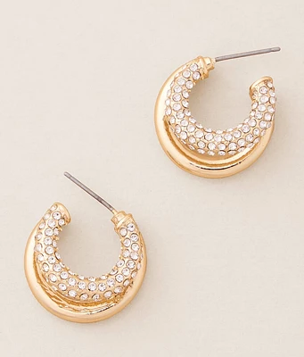 Glitz Double Hoop Earring