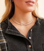 Cross Tiered Necklace