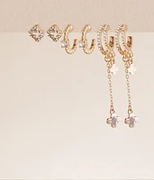 3 Pack Clover Earring Set