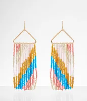 boutique by BKE Seed Bead Fringe Earring