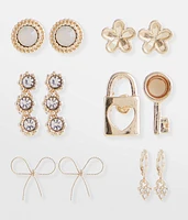 6 Pack Girly Earring Set