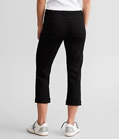Gabby Cuffed Stretch Capri Jean