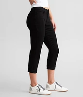 Gabby Cuffed Stretch Capri Jean