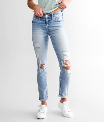 BKE Stella Mid-Rise Ankle Straight Stretch Jean