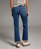Payton Cropped Straight Stretch Cuffed Jean