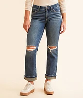 BKE Payton Cropped Straight Stretch Cuffed Jean