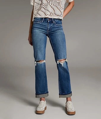Payton Cropped Straight Stretch Cuffed Jean