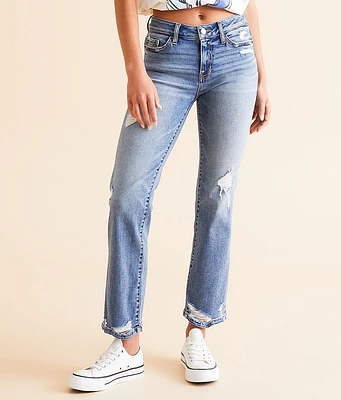 BKE Stella Mid-Rise Cropped Straight Stretch Jean
