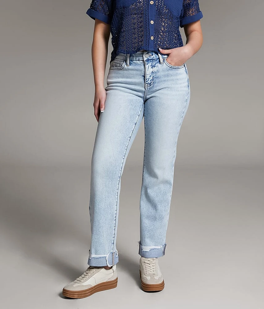 Gabby Cropped Straight Stretch Cuffed Jean