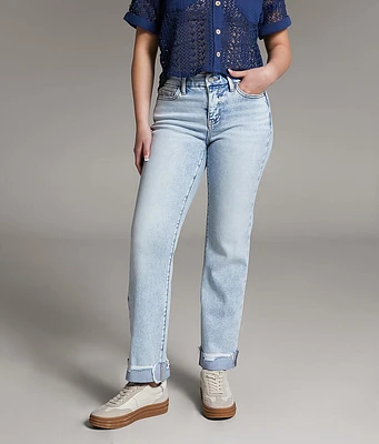 Gabby Cropped Straight Stretch Cuffed Jean