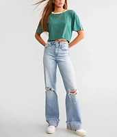 BKE Billie Wide Leg Stretch Cuffed Jean