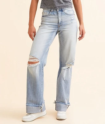 BKE Billie Wide Leg Stretch Cuffed Jean